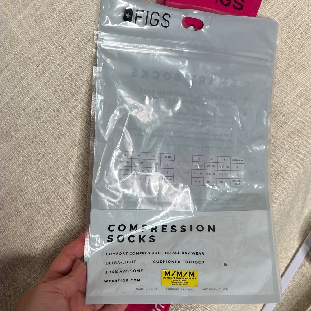 Figs Pink Compression Socks - Picture 2 of 5
